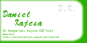 daniel kajcsa business card